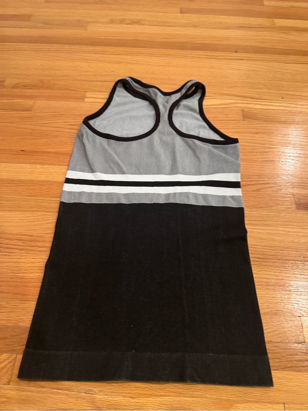 Athleta Sleeveless Knit Dress in Gray, Black & White - Picture 2 of 3